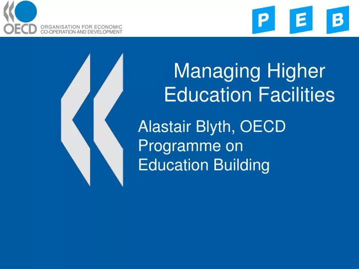 managing higher education facilities