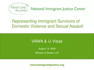 Representing Immigrant Survivors of Domestic Violence and Sexual Assault