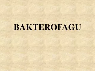 BAKTEROFAGU