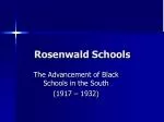 Rosenwald Schools - slide 1