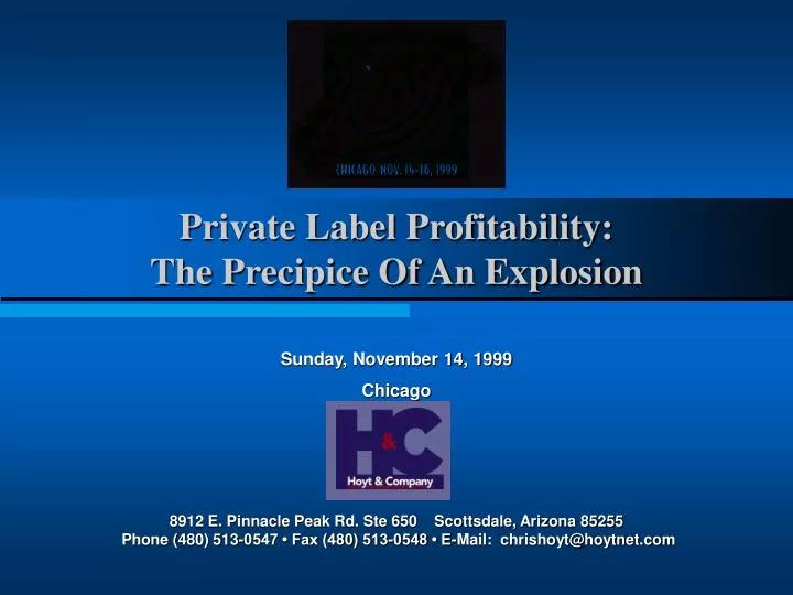 private label profitability the precipice of an explosion