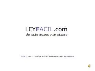 Divorcio Express: Presentaci??n de LEYFACIL.com