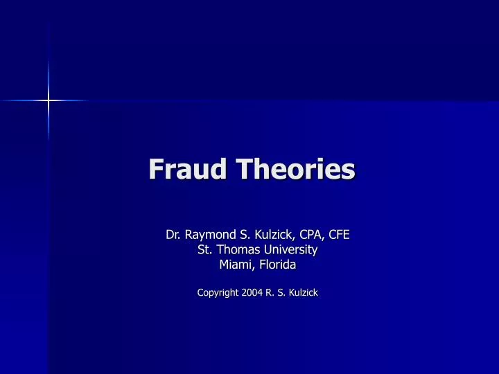 fraud theories