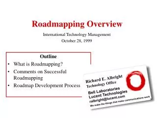 Roadmapping Overview