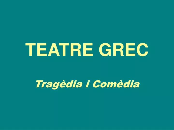 teatre grec