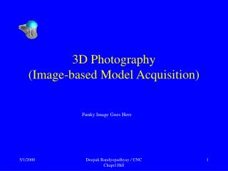 3D Photography (Image-based Model Acquisition)