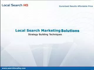 Local Search Marketing Solutions