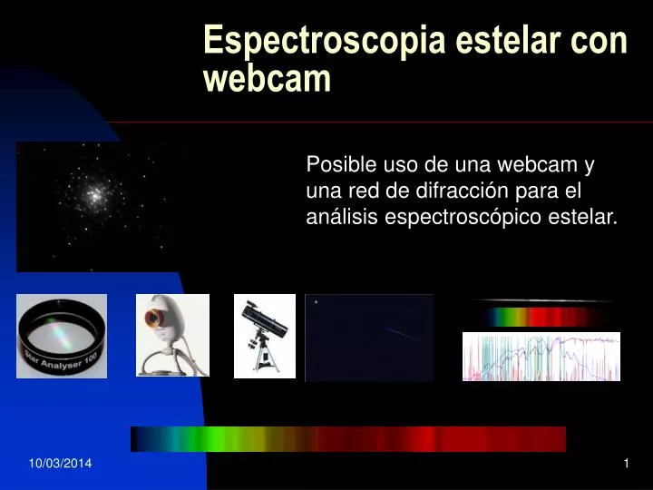 espectroscopia estelar con webcam