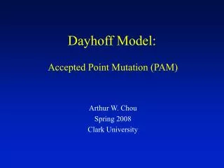 Dayhoff Model: