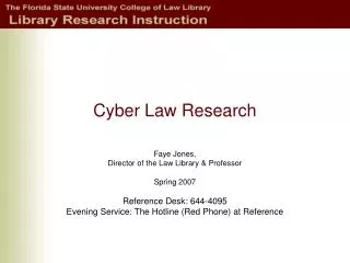 Cyber Law Research