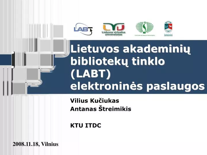 lietuvos akademini bibliotek tinklo labt elektronin s paslaugos