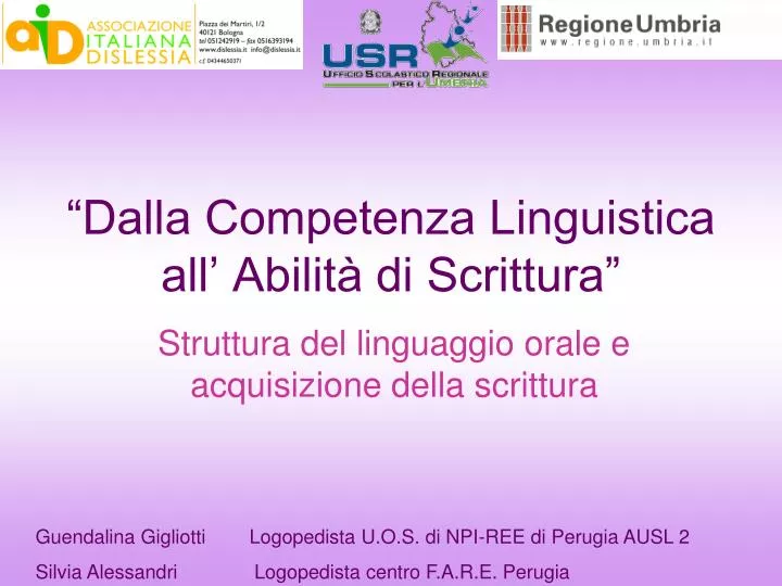 dalla competenza linguistica all abilit di scrittura