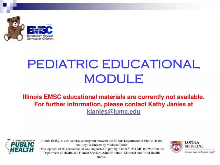 pediatric educational module