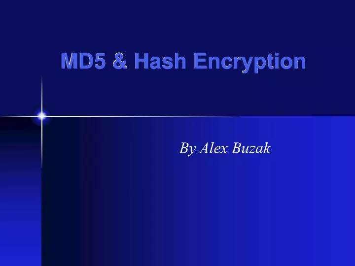 md5 hash encryption