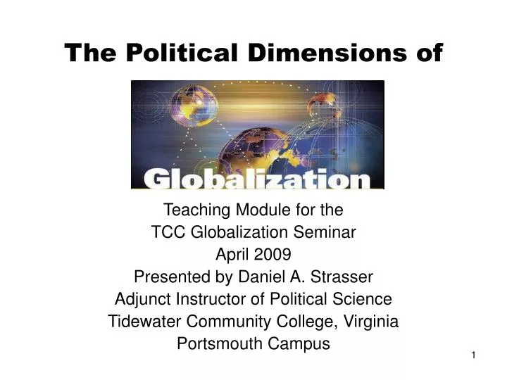 the political dimensions of