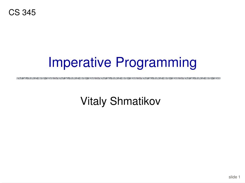 PPT - Imperative Programming PowerPoint Presentation, free download ...