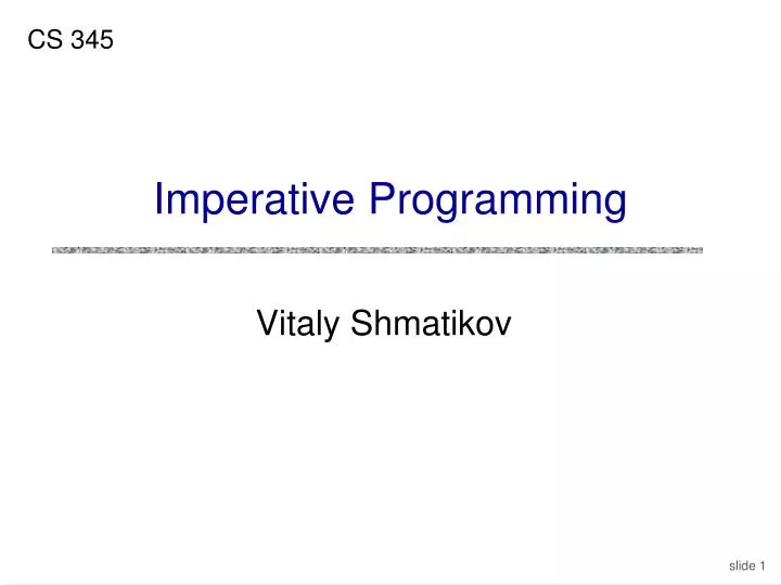 PPT - Imperative Programming PowerPoint Presentation, Free Download ...