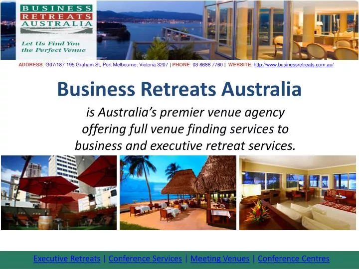 business retreats australia