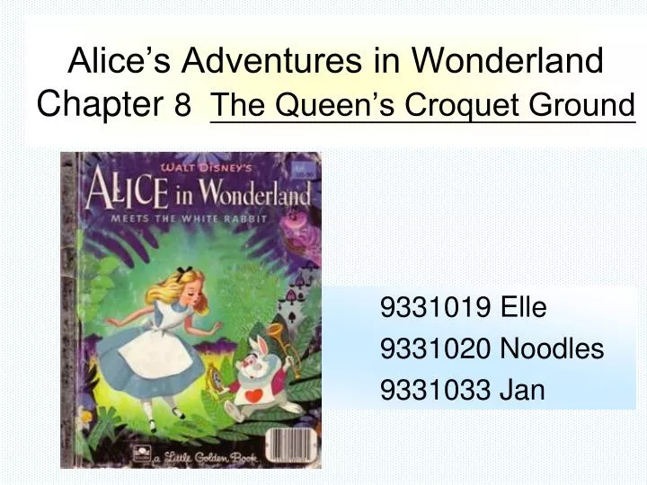 alice s adventures in wonderland chapter 8 the queen s croquet ground