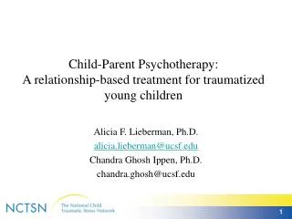 Child-Parent Psychotherapy: A relationship-based treatment for traumatized young children