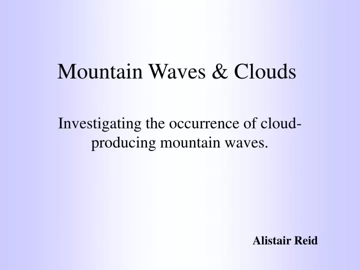 mountain waves clouds