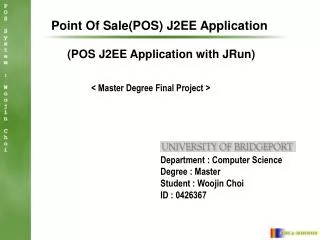 Point Of Sale(POS) J2EE Application
