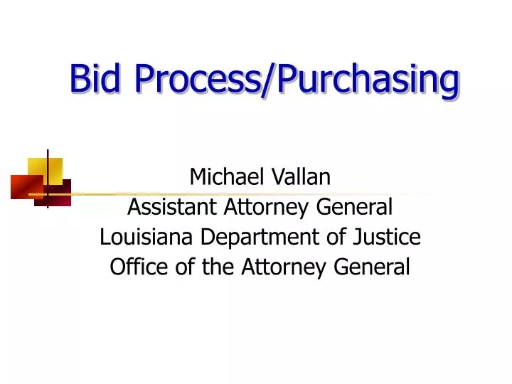 bid process purchasing