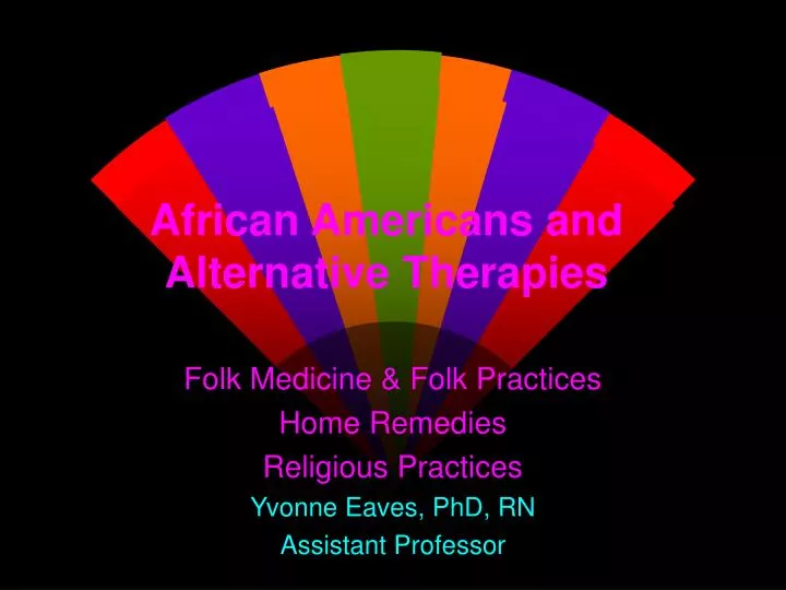african americans and alternative therapies