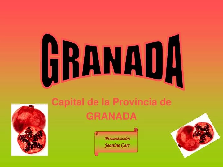 capital de la provincia de granada