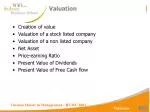 Valuation - slide 1