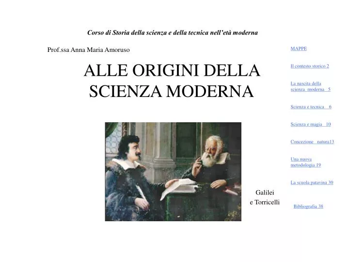 alle origini della scienza moderna