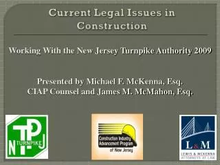 Current Legal Issues in Construction