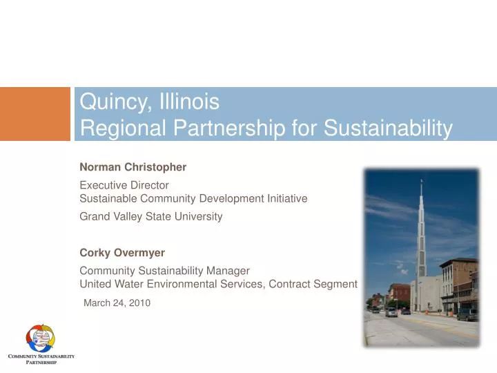 quincy illinois regional partnership for sustainability