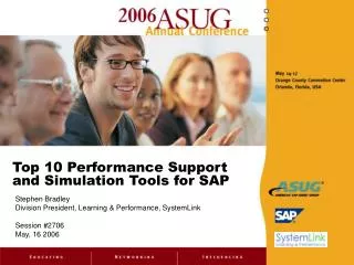 Top 10 Performance Support and Simulation Tools for SAP