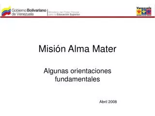 Misión Alma Mater
