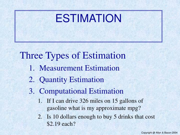 estimation