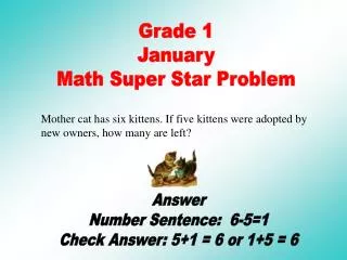 Grade 1 January Math Super Star Problem
