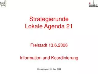 Strategierunde Lokale Agenda 21
