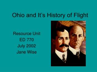 Ohio and It’s History of Flight