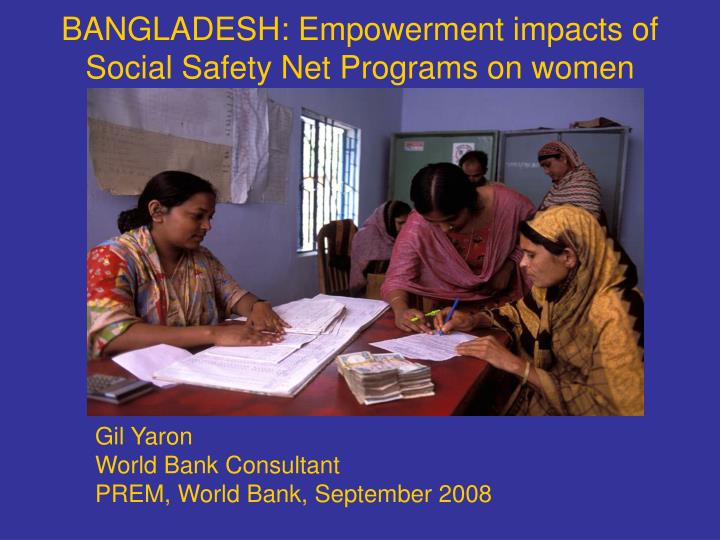 bangladesh empowerment impacts of social safety net programs on women