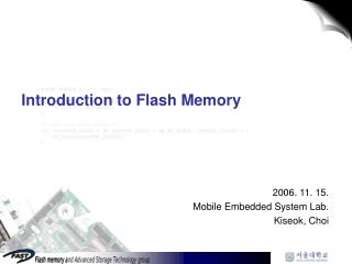Introduction to Flash Memory