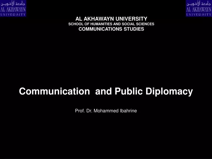 communication and public diplomacy