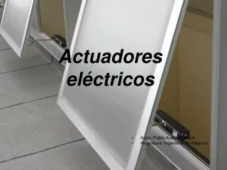 actuadores el ctricos