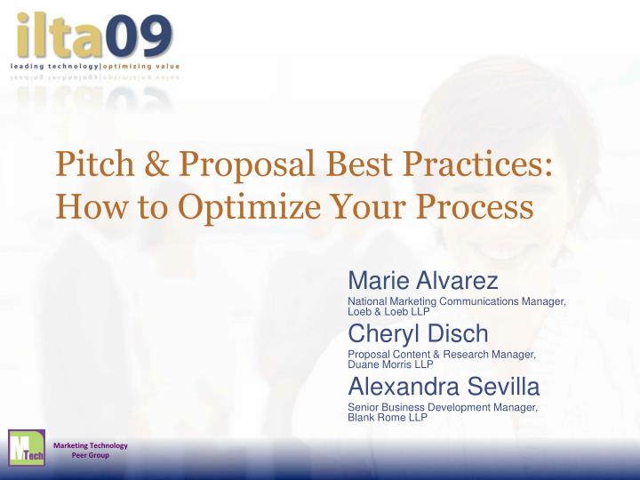 pitch proposal best practices how to optimize your process