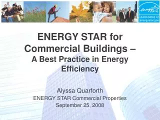 ENERGY STAR for Commercial Buildings – A Best Practice in Energy Efficiency