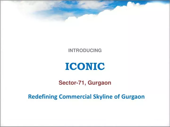 introducing iconic sector 71 gurgaon