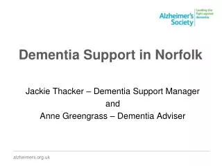 Dementia Support in Norfolk