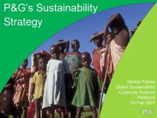 P&amp;G’s Sustainability Strategy