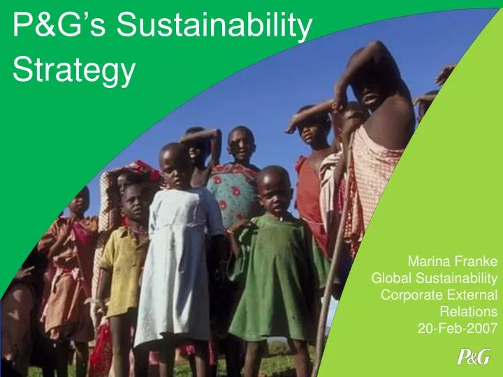 p g s sustainability strategy