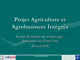 Projet Agriculture et Agrobusiness Intégrés